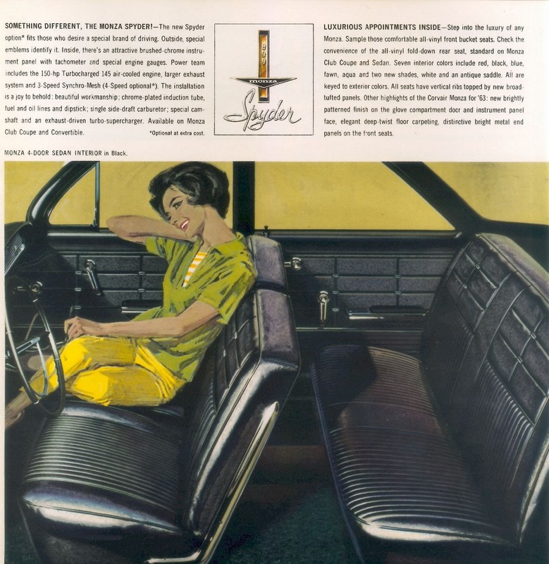 1963 Chevrolet Corvair Brochure Page 10